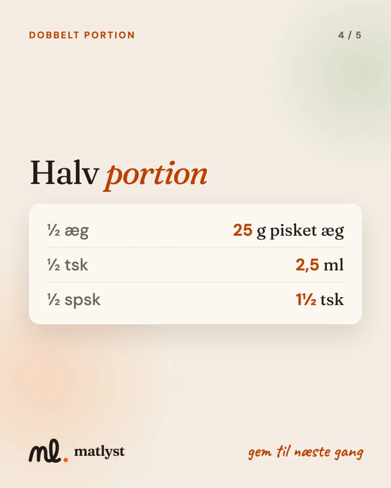 Halv portion