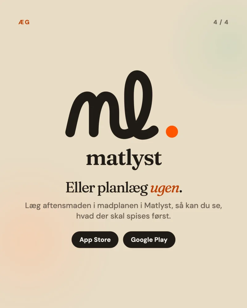 Eller planlæg ugen.