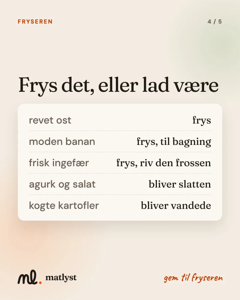 Frys det, eller lad være