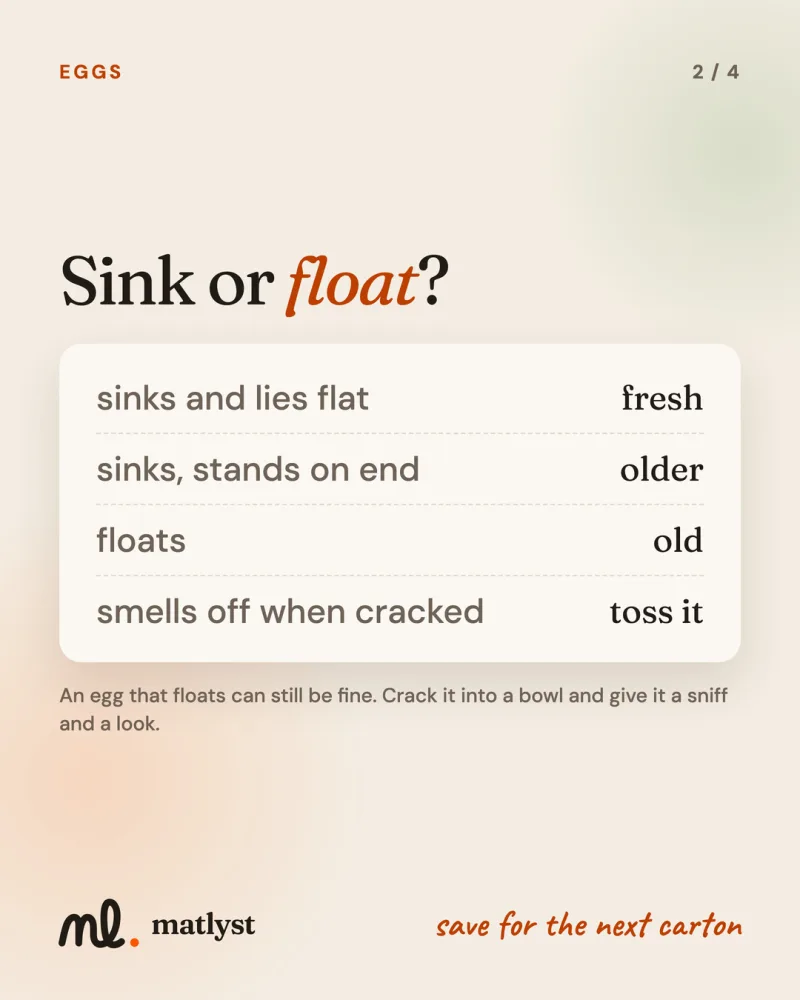 Sink or float?