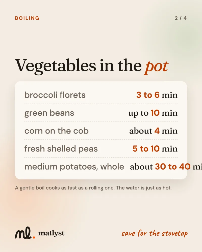 Vegetables in the pot