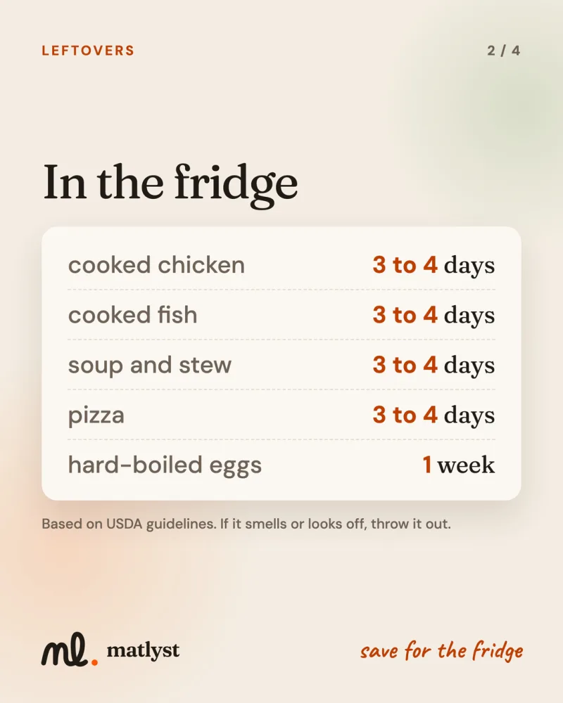 In the fridge