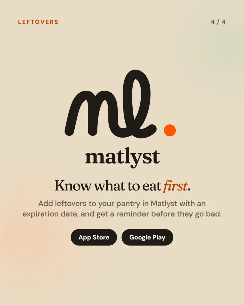 Know what to eat first.