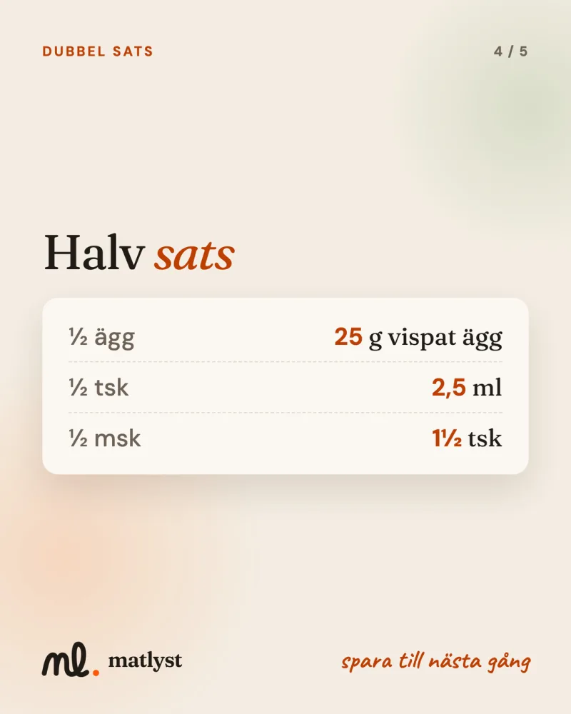 Halv sats