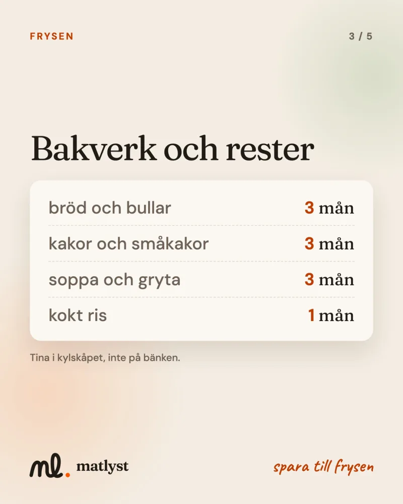 Bakverk och rester