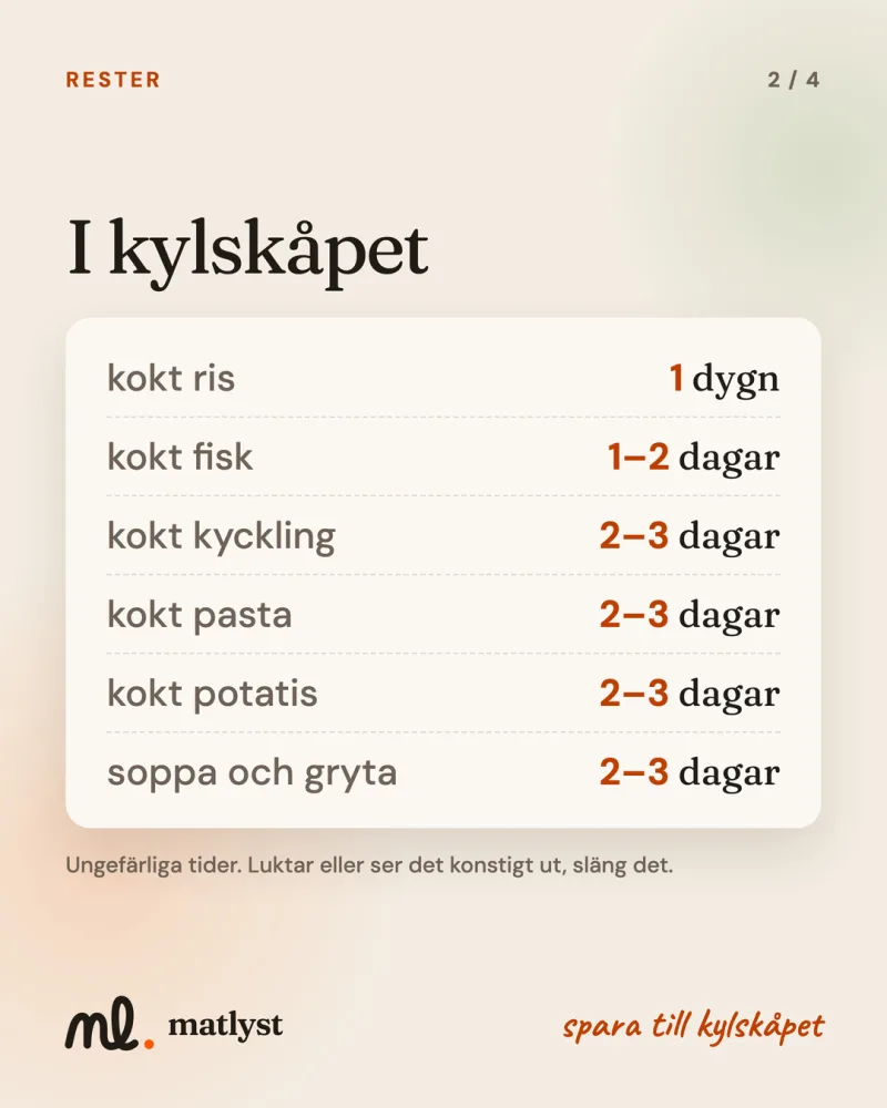 I kylskåpet